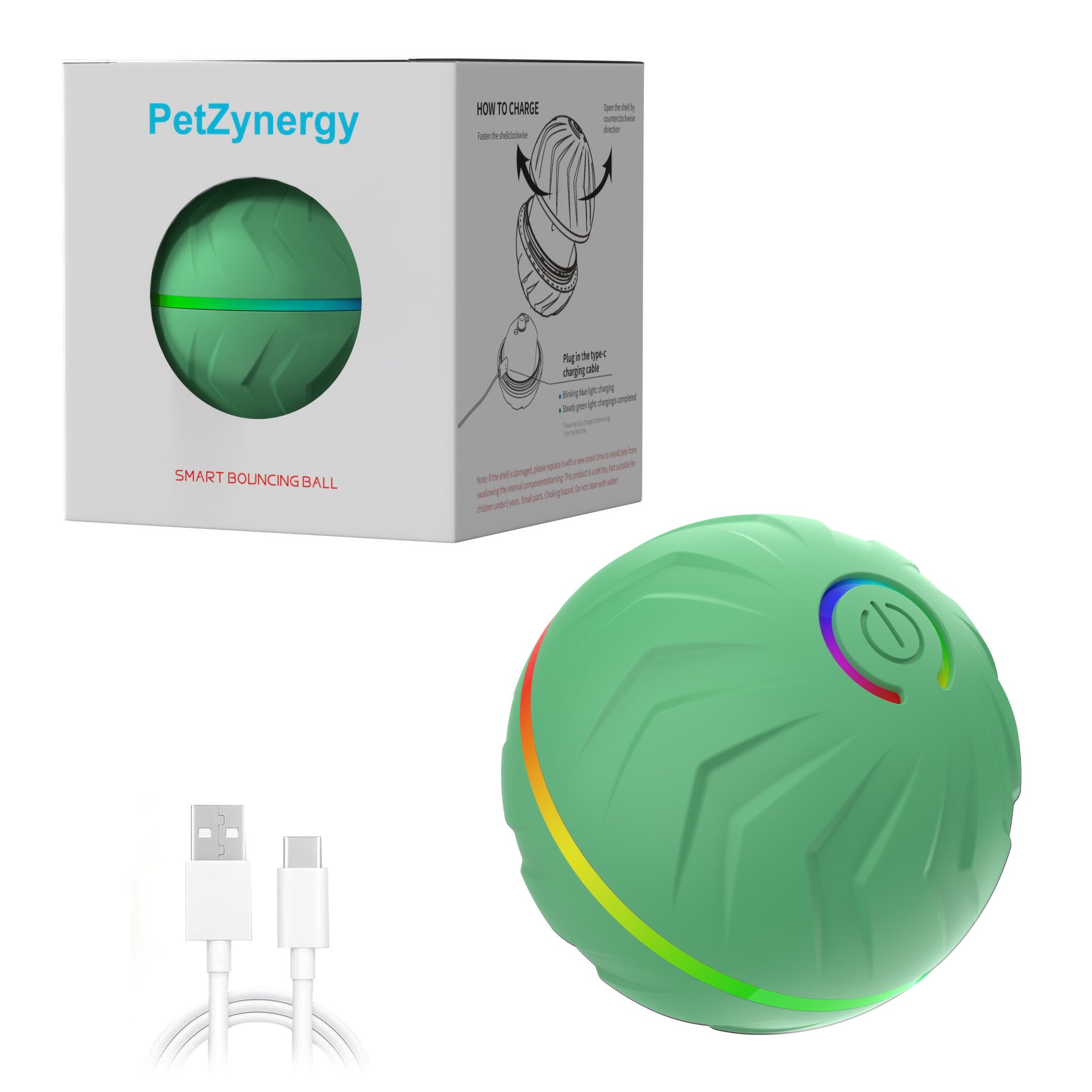 Self-Moving Gravity Bounce Ball for Dogs