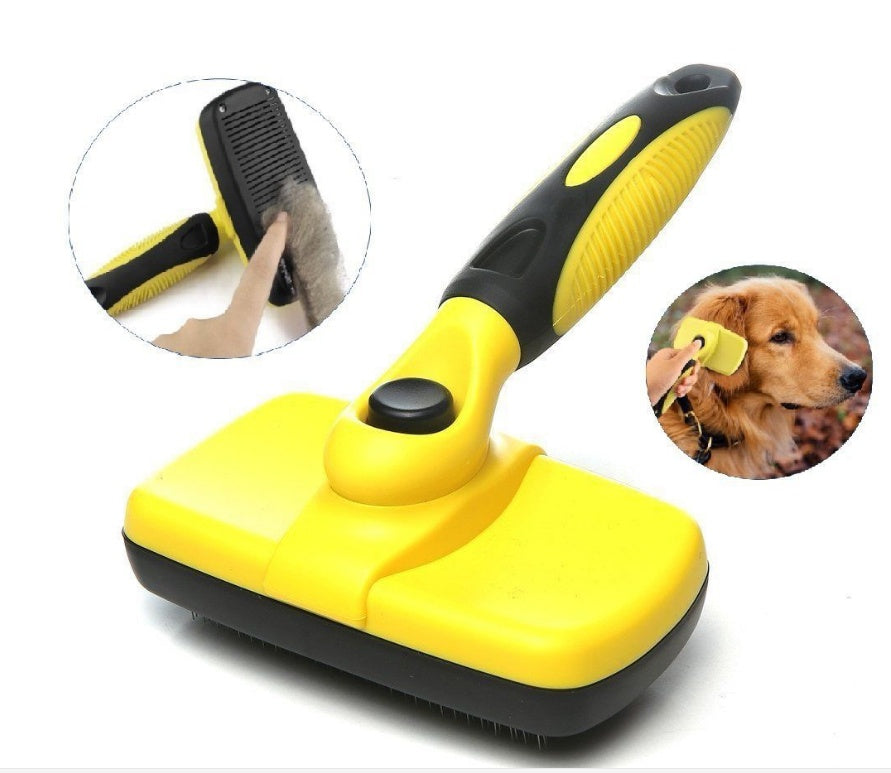 Quick-Clean Pet Slicker Brush for Smooth, Healthy Coats