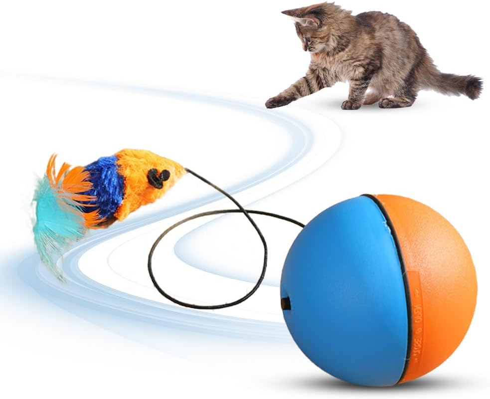 Motion-Activated Rolling Ball for Cats