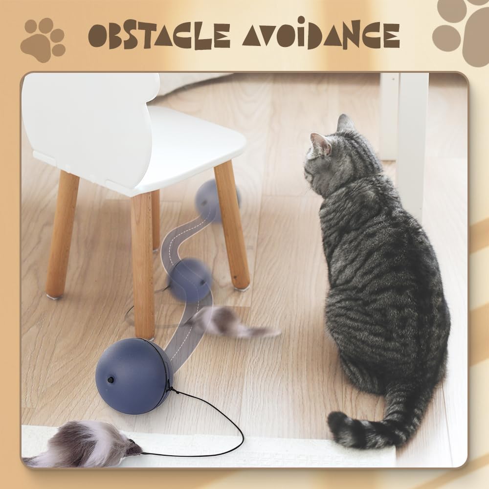Motion-Activated Rolling Ball for Cats