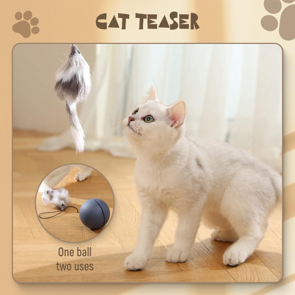 Motion-Activated Rolling Ball for Cats