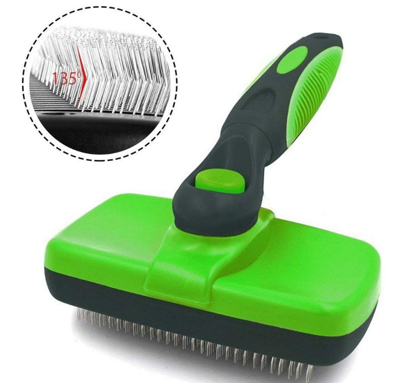 Quick-Clean Pet Slicker Brush for Smooth, Healthy Coats
