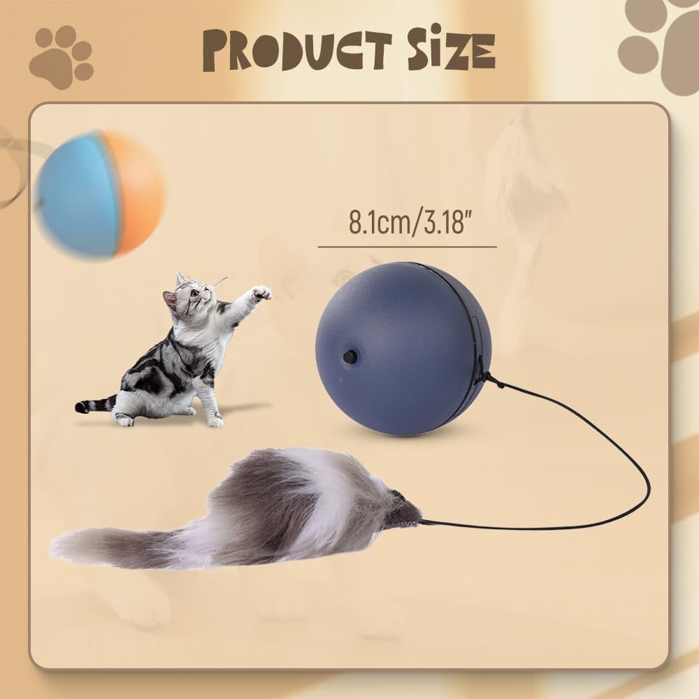 Motion-Activated Rolling Ball for Cats