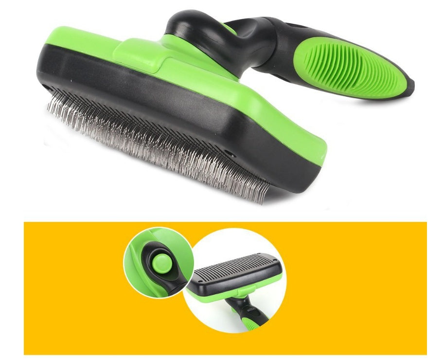 Quick-Clean Pet Slicker Brush for Smooth, Healthy Coats