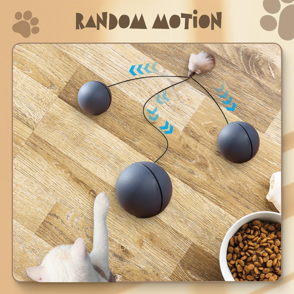 Motion-Activated Rolling Ball for Cats