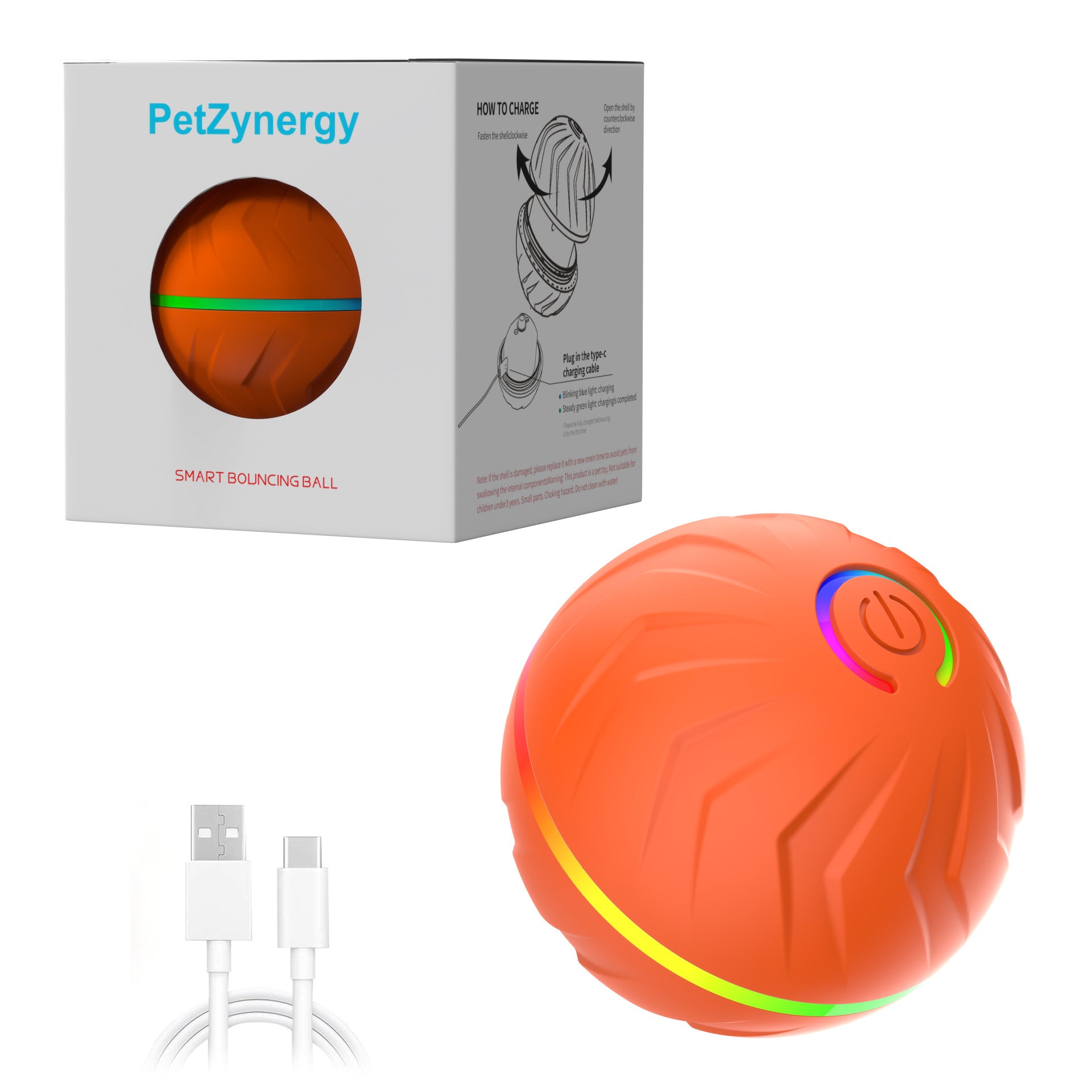 Self-Moving Gravity Bounce Ball for Dogs