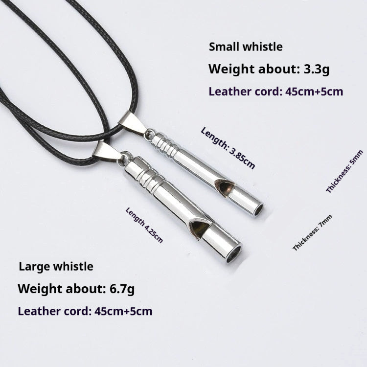 Retro Anti-titanium Steel Whistle Keychain Hanging